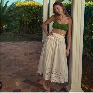 NWT Doen Georgina Skirt in Salt